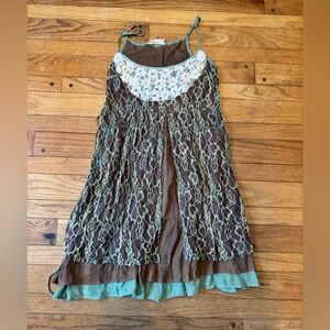 a’reve Boho Layered Slip Dress